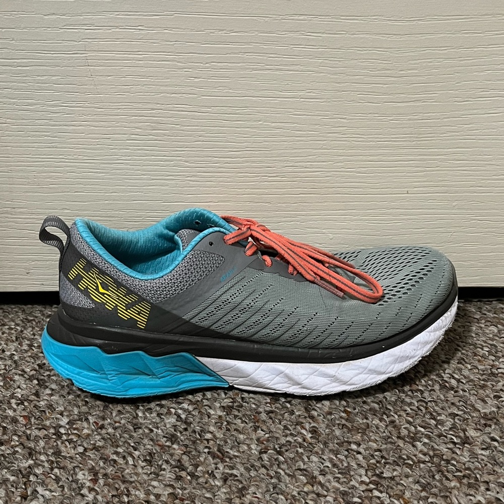 Hoka One One Arahi 3 Women’s Running Shoes Frost Gray/Scuba Blue Size 7